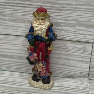 Christmas Figurine  Santa Puppeteer 2.5" X 4.5" box Vintage